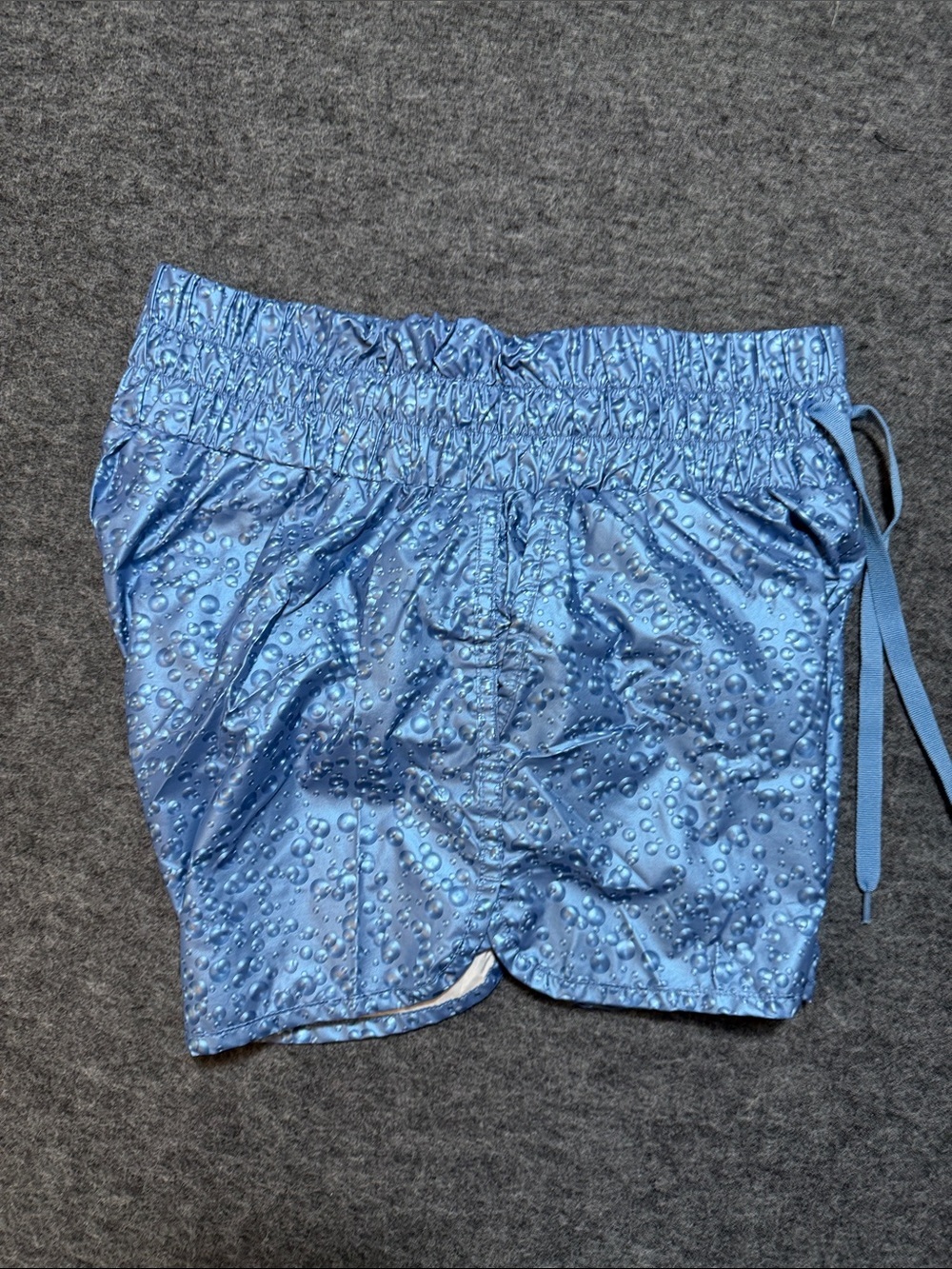 Zyia Active Blue Steel Bubbles Hi-Rise Bomber Shorts Water resistant size M - Picture 9 of 12